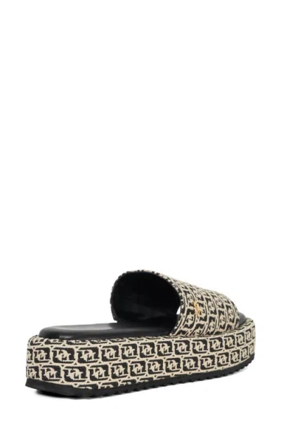 Dune London Lanie Platform Slide Sandal In Multi