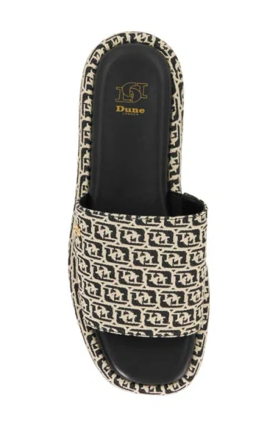 Dune London Lanie Platform Slide Sandal In Multi