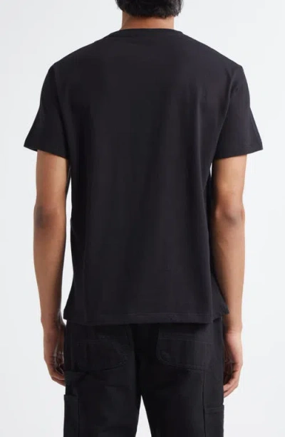 Alexander Mcqueen Logo Lettering Crewneck T-shirt In Black