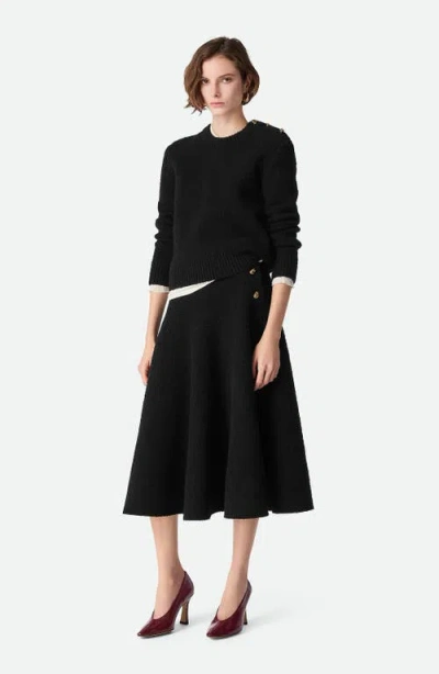 Bottega Veneta Leather Stiletto Sporty Pumps In Burgundy