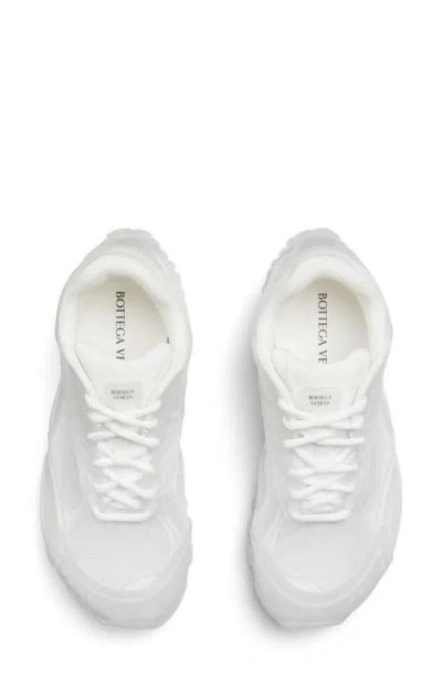Bottega Veneta Orbit Transparent Rubber Sneakers In White