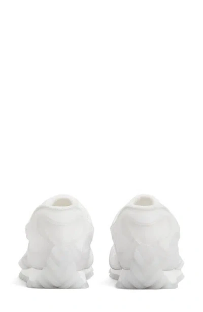 Bottega Veneta Orbit Transparent Rubber Sneakers In White