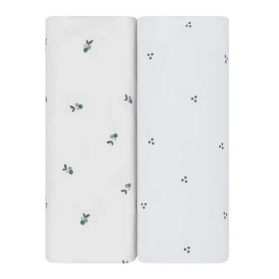 Ely's & Co. Waterproof Pack N Play Mini Portable Crib Sheet Set In Blue Berry