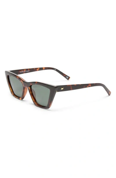 Le Specs Velodrome Polarized Angular Cat-eye Sunglasses In Taupe