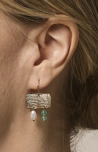 Cog Vessel Earrings In Gold