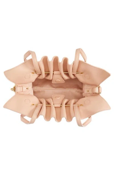 Ferragamo Small Gancio Piercing Soft Leather Shoulder Bag In Pink