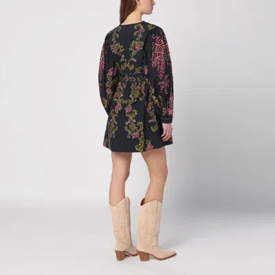 Farm Rio Ravenala Floral-print Cotton-poplin Mini Dress