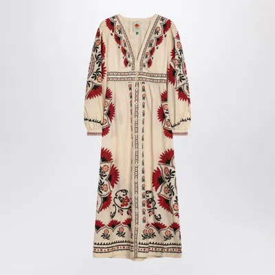 Farm Rio Cotton Dress With Multicolor Print