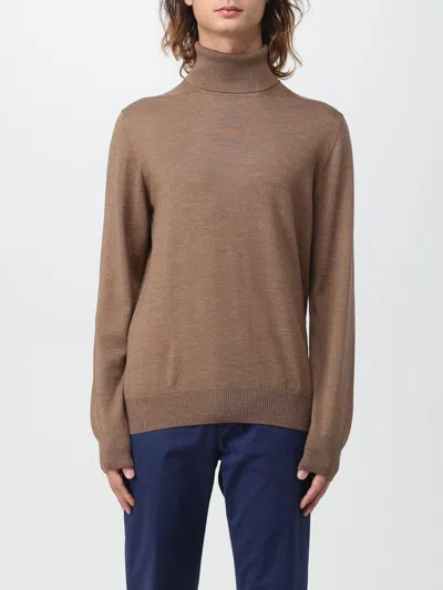 Fay Virgin Wool Turtleneck Sweater In Brown