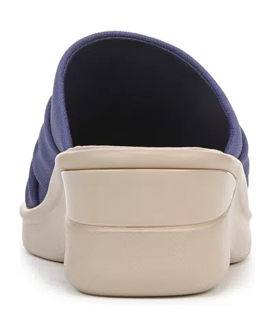Bzees Serenade Slide Sandal In Skipper Blue Stretch Fabric