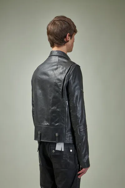 Rick Owens Bauhaus Stooges Leather Jacket In Black