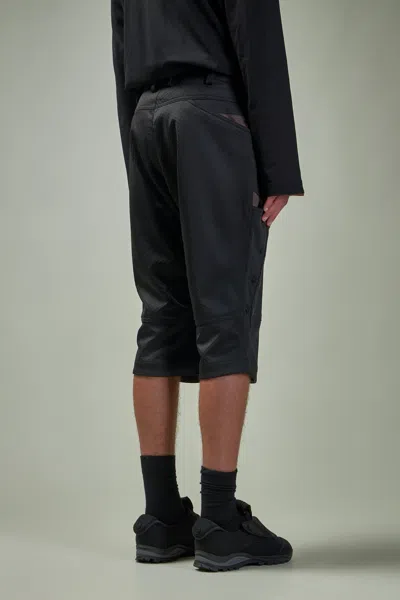 Kiko Kostadinov Inex Snap Shorts Honeycomb Polyester In Black