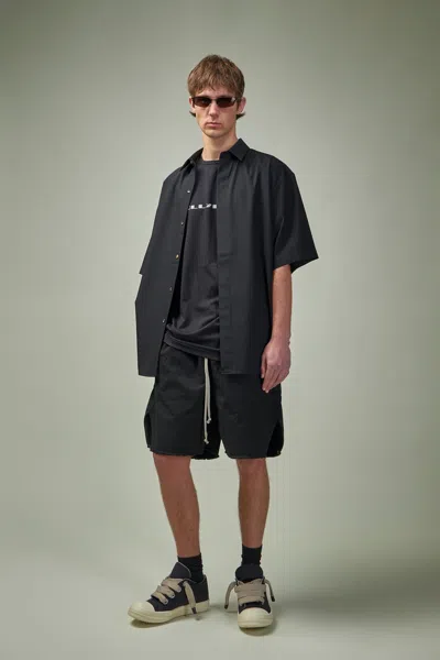 Rick Owens Drkshdw Long Boxers Butt Zip In Black