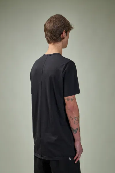 Rick Owens Drkshdw Level T-shirt With Asymmetric Hem And Graphic Print In Black