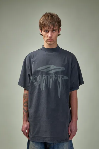 BALENCIAGA '3B Liquefied' T-shirt バレンシアガ Tシャツ Balenciaga 3B Liquefied T-Shirt Oversized | Saks Fifth Avenue