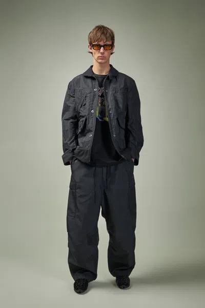 Junya Watanabe Wide-leg Cargo Trousers In Black