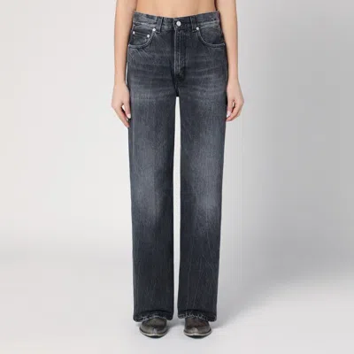 Haikure Womens Winona Wide-leg Denim Jeans Spider Black