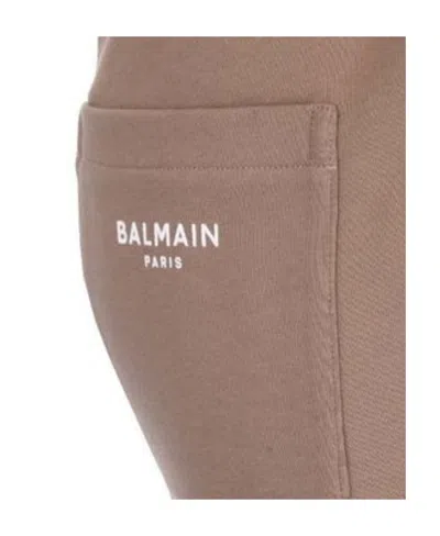 Balmain Drawstring-fasting Bermuda Shorts In Brown