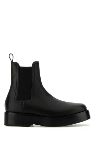 Bottega Veneta Torino Chelsea Ankle Boot Black In Black