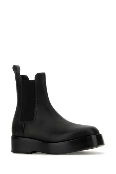 Bottega Veneta Torino Chelsea Ankle Boot Black In Black