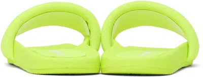 Alexander Wang Yellow Aw Pool Slides In Fluo Yellow