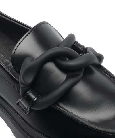 Camper Round Toe Loafers In Black