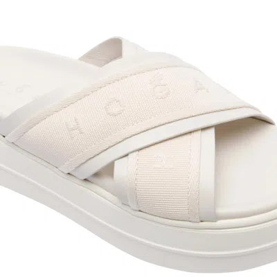 Hogan Plateausandalen Skyscraper Mit Leder In White