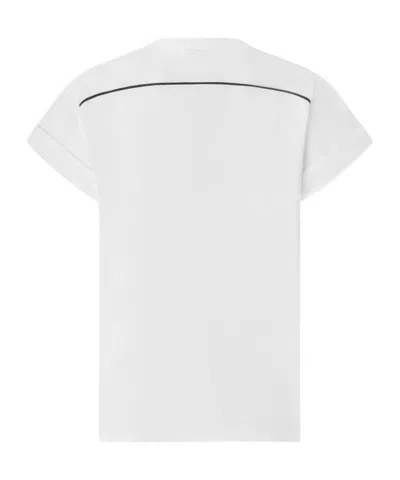 Pinko Short Sleeve T-shirt With Colorful Patches In White