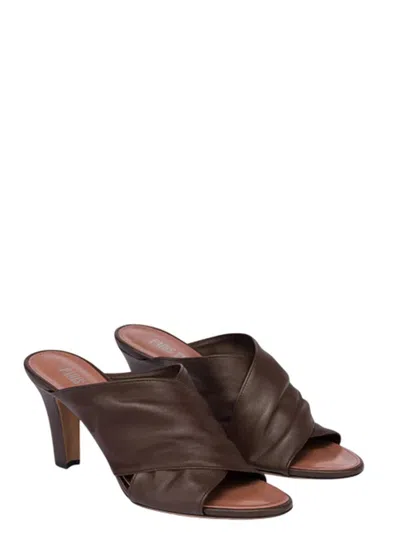 Paris Texas 75mm Maria Mules In Brown