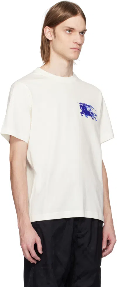 Burberry Ekd Cotton T-shirt In Grey