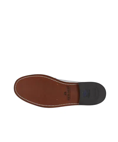 Sebago Classic Dan Leather Loafers For Women In White