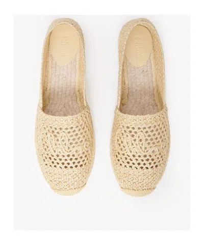 Chloé Chloe Women Isla Espadrillas Shoes In Neutral