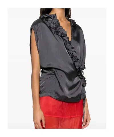 Dries Van Noten Clematis Blouse In Black