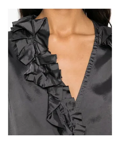 Dries Van Noten Clematis Blouse In Black