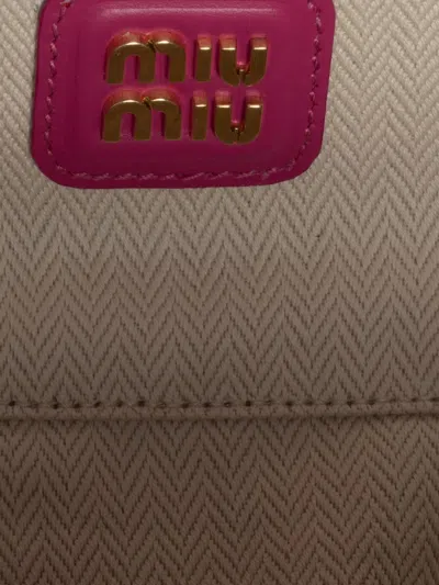 Miu Miu Fuchsia Arcadie Handbag In Pink