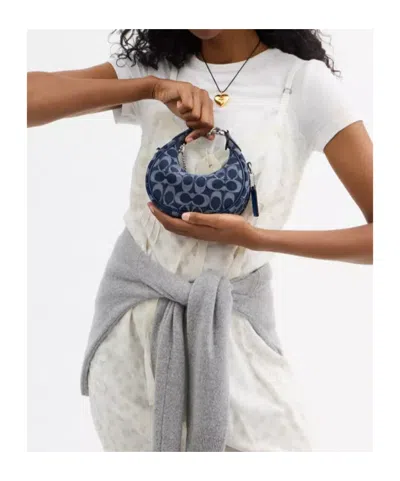 Coach Jonie Bag In Signature Denim In Black