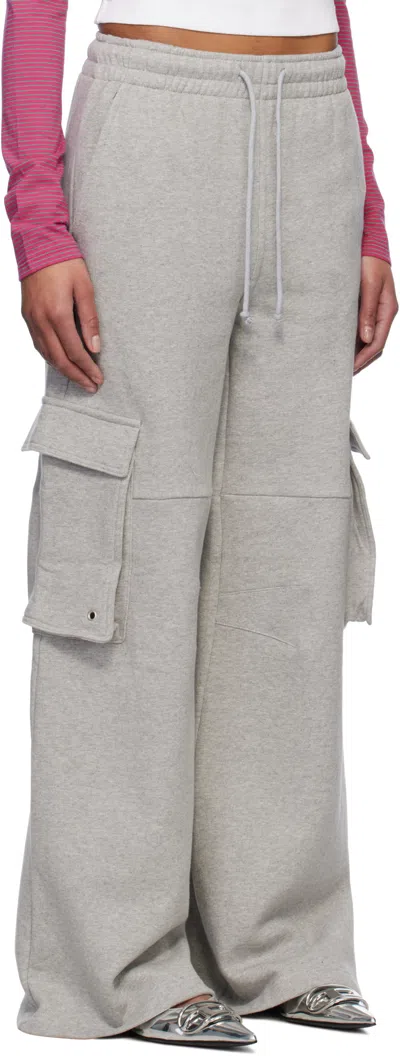 We11 Done Drawstring Casual Pants In Gray