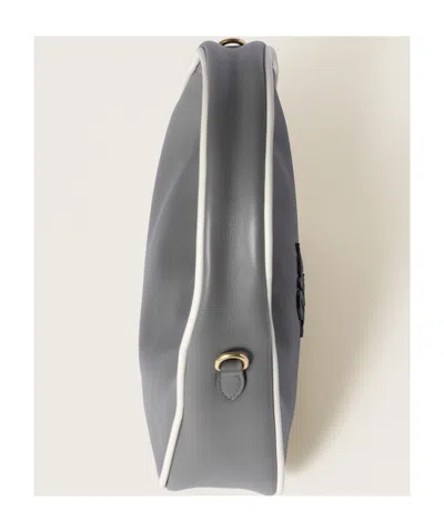 Miu Miu Wander Shoulder Bag In Gray