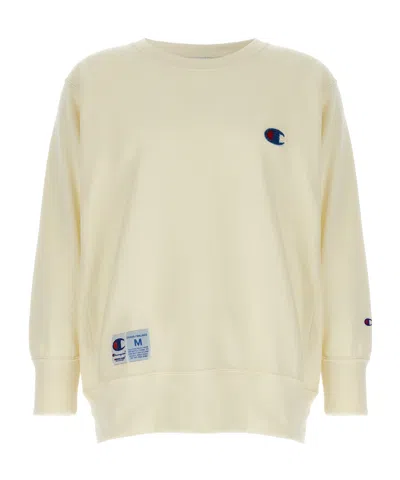 Undercover Champion X Sweatshirt Col Rond In White