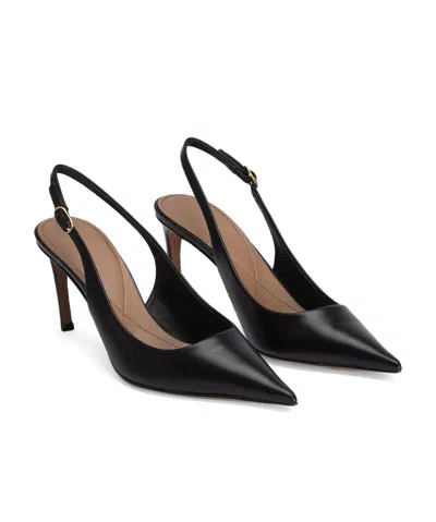 Dolce & Gabbana Dolce&gabbana Low Black Patent Leather Slingback In Black