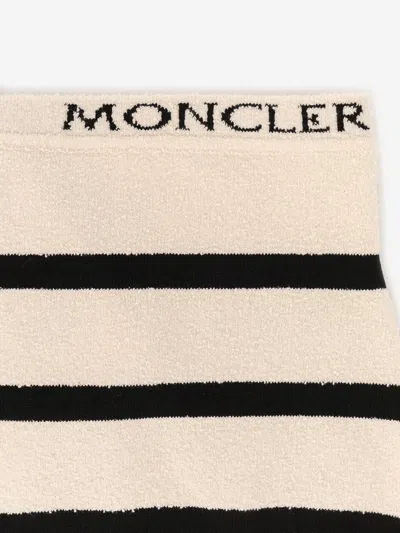 Moncler Top And Culotte Striped  Cotton Blend Set In Multicolor
