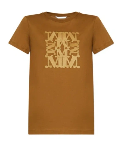 Max Mara Giovane Maxmarabesque T-shirt In Brown