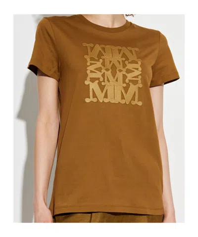 Max Mara Giovane Maxmarabesque T-shirt In Brown