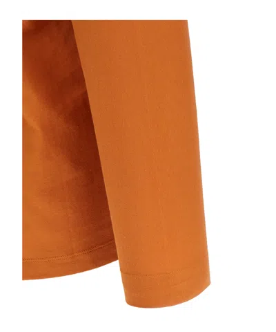 Dries Van Noten 'bis Hena' Long Sleeve V-neck T-shirt In Brown