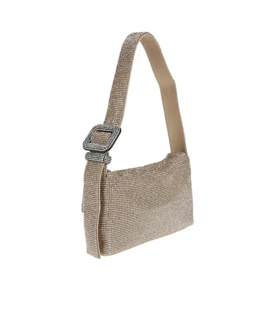 Benedetta Bruzziches Vittissima Crystal-embellished Shoulder Bag In Rosa