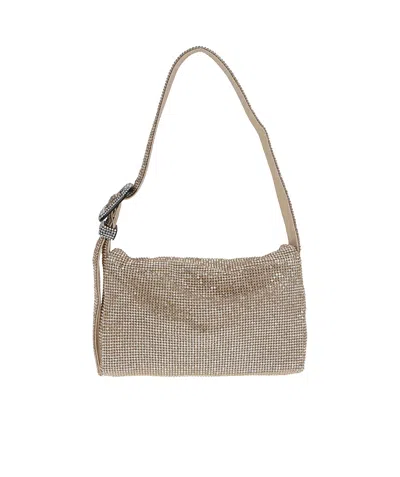 Benedetta Bruzziches Vittissima Crystal-embellished Shoulder Bag In Rosa