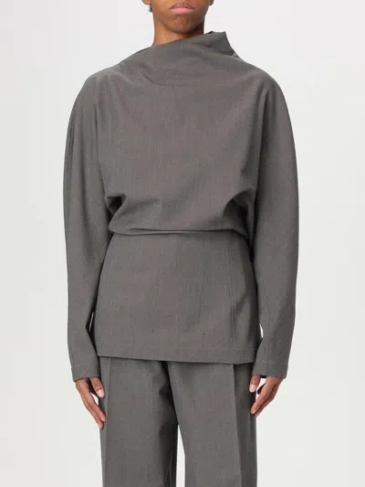 Bottega Veneta Long Sleeved Regular Fit Top In Grey