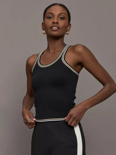 The Upside Mimi Knit Tank Top In Black