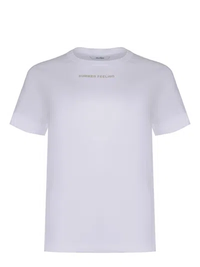 S Max Mara White Luxury T-shirt In White