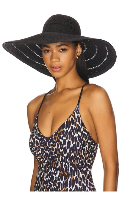 Lack Of Color Riviera Ultrawide Hat In Noir